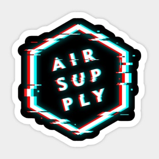 AIR SUPPLY POLYGON GLITCH Sticker